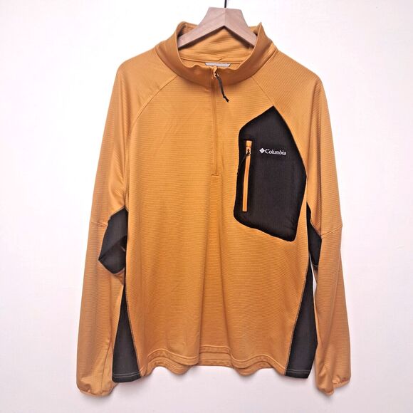 Columbia Omni Wick 1/2 Zip Pullover Single Canyon Mens 2XL XXL - Picture 1 of 8